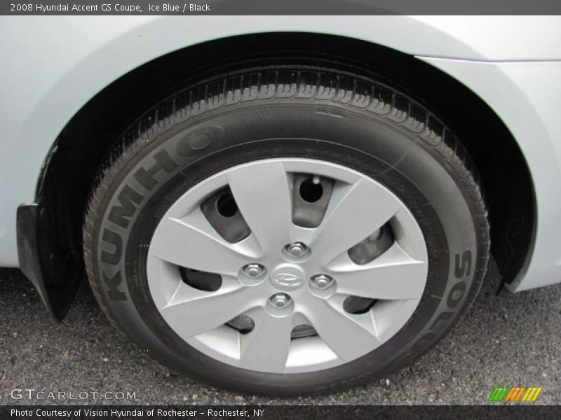 Ice Blue / Black 2008 Hyundai Accent GS Coupe