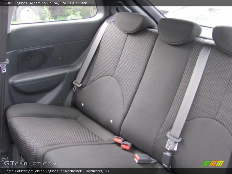 Ice Blue / Black 2008 Hyundai Accent GS Coupe