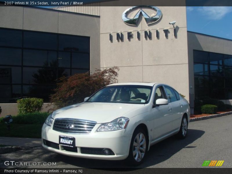 Ivory Pearl / Wheat 2007 Infiniti M 35x Sedan