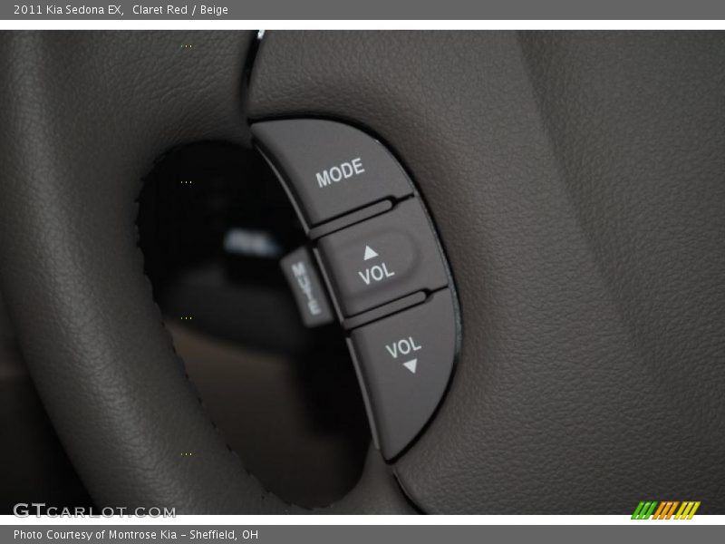 Claret Red / Beige 2011 Kia Sedona EX