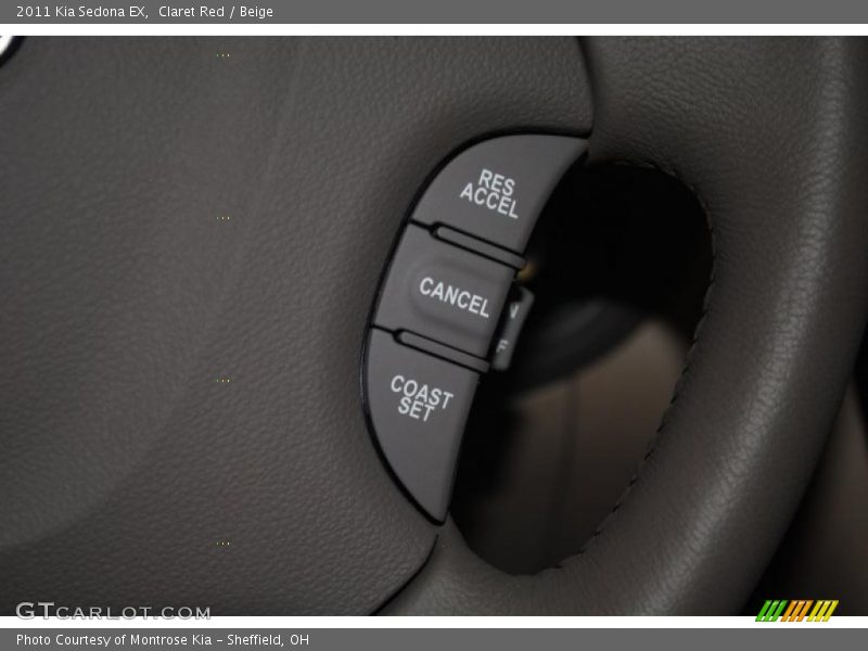 Claret Red / Beige 2011 Kia Sedona EX
