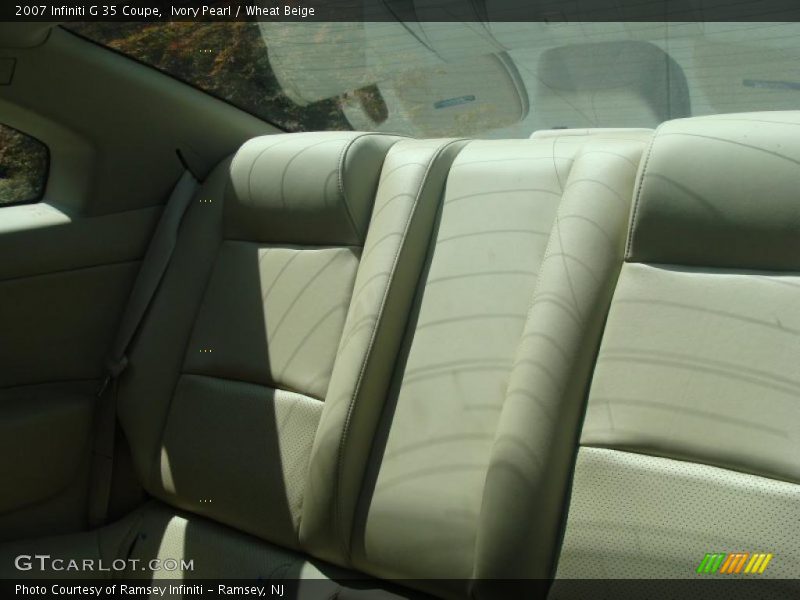 Ivory Pearl / Wheat Beige 2007 Infiniti G 35 Coupe