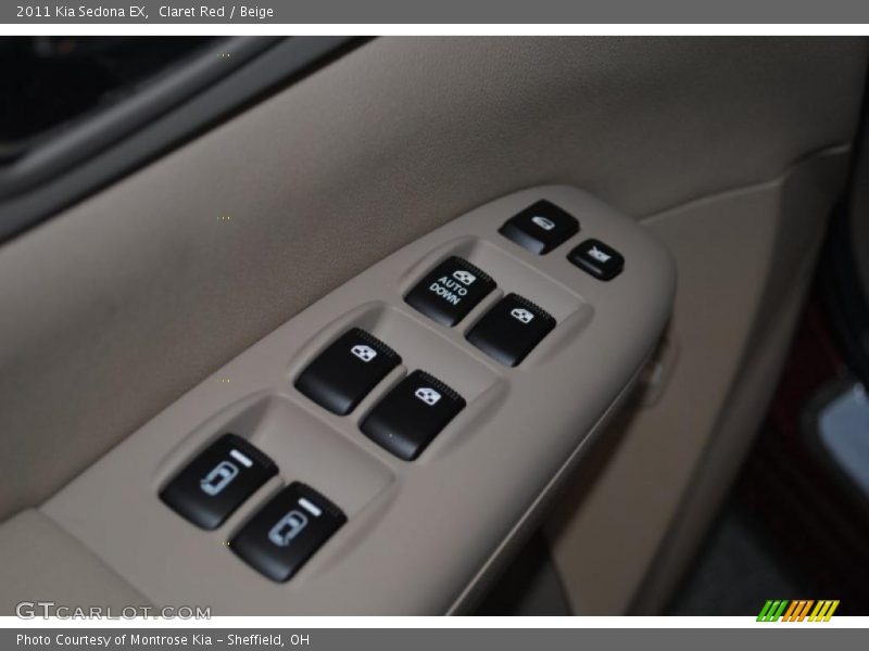 Claret Red / Beige 2011 Kia Sedona EX