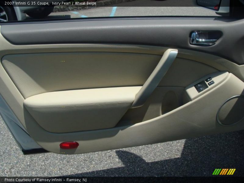 Ivory Pearl / Wheat Beige 2007 Infiniti G 35 Coupe