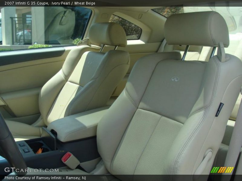 Ivory Pearl / Wheat Beige 2007 Infiniti G 35 Coupe