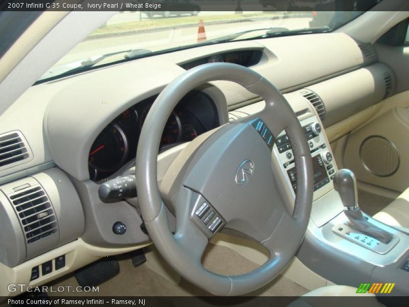 Ivory Pearl / Wheat Beige 2007 Infiniti G 35 Coupe