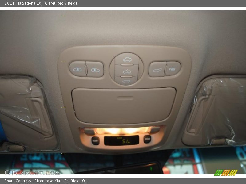 Claret Red / Beige 2011 Kia Sedona EX