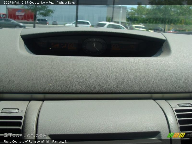 Ivory Pearl / Wheat Beige 2007 Infiniti G 35 Coupe