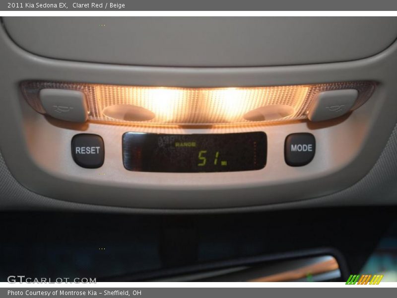Claret Red / Beige 2011 Kia Sedona EX