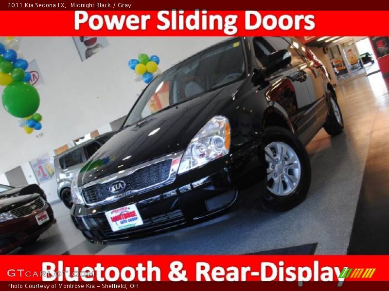 Midnight Black / Gray 2011 Kia Sedona LX