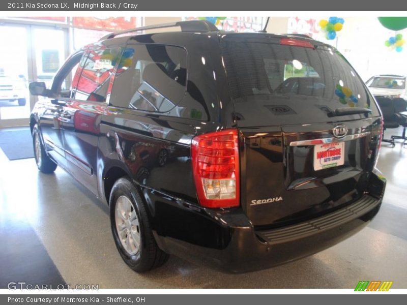 Midnight Black / Gray 2011 Kia Sedona LX