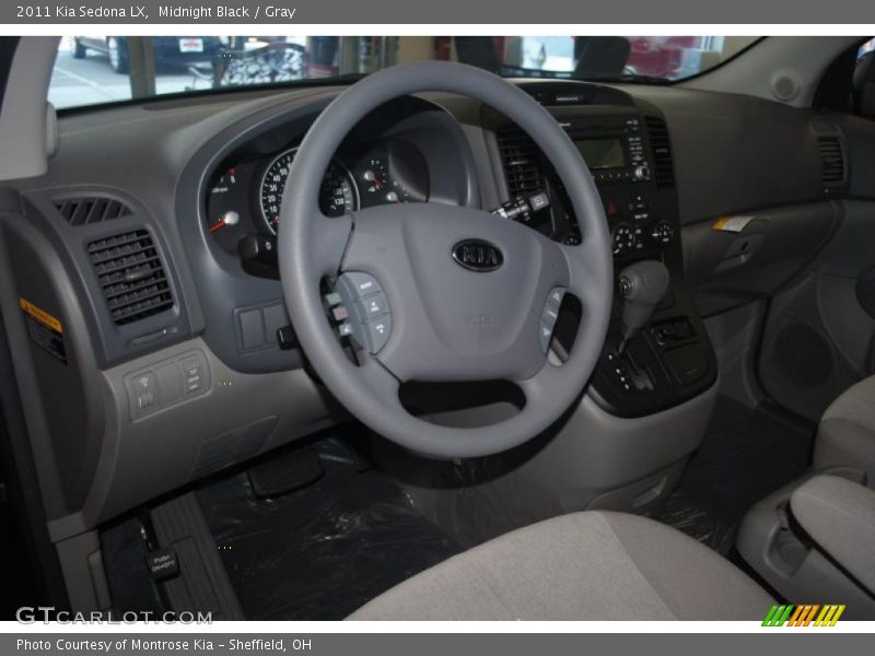 Midnight Black / Gray 2011 Kia Sedona LX