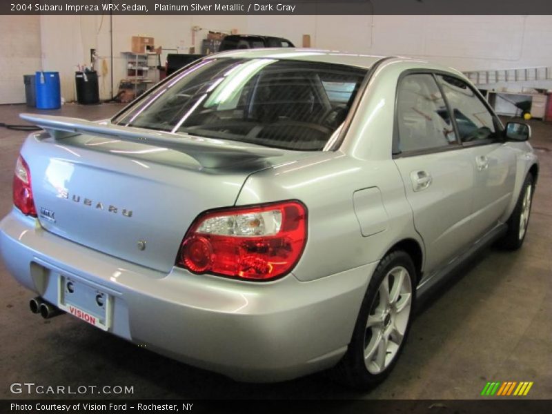 Platinum Silver Metallic / Dark Gray 2004 Subaru Impreza WRX Sedan