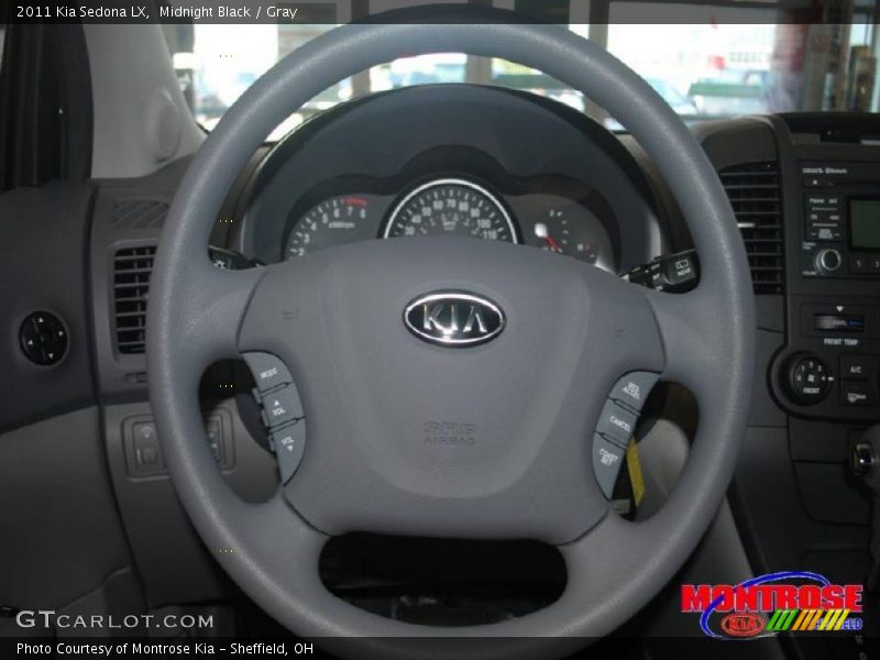 Midnight Black / Gray 2011 Kia Sedona LX