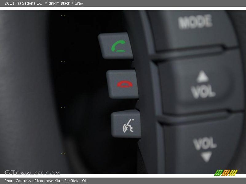 Midnight Black / Gray 2011 Kia Sedona LX