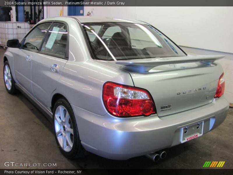 Platinum Silver Metallic / Dark Gray 2004 Subaru Impreza WRX Sedan