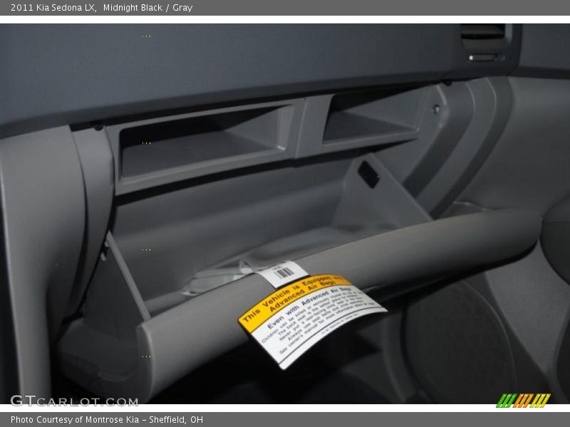 Midnight Black / Gray 2011 Kia Sedona LX