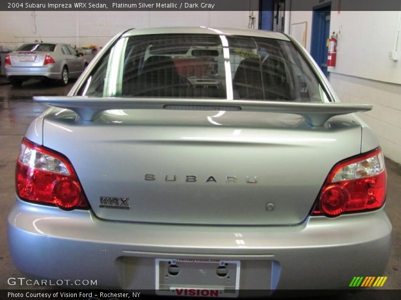 Platinum Silver Metallic / Dark Gray 2004 Subaru Impreza WRX Sedan