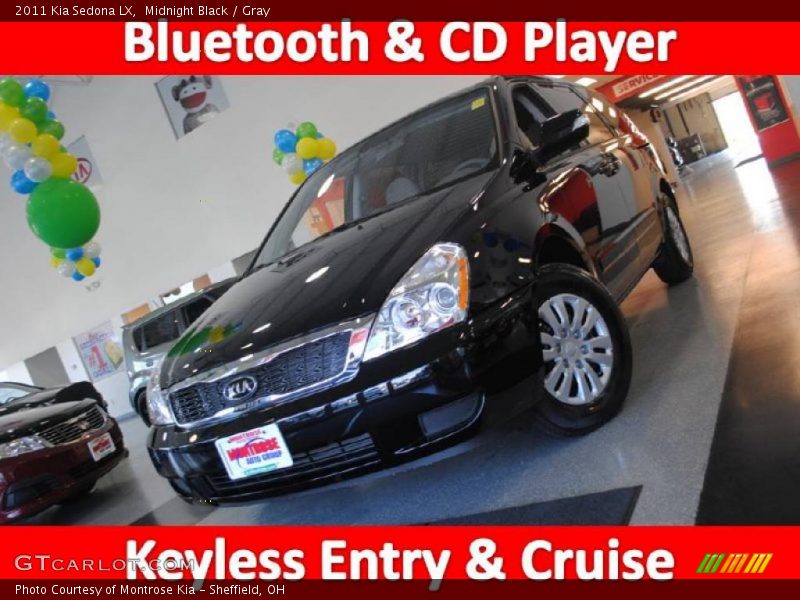 Midnight Black / Gray 2011 Kia Sedona LX