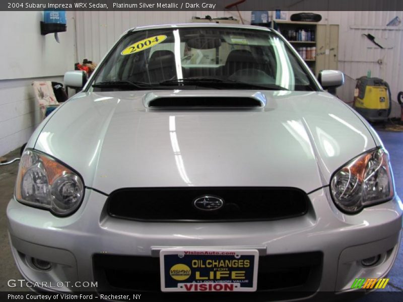 Platinum Silver Metallic / Dark Gray 2004 Subaru Impreza WRX Sedan