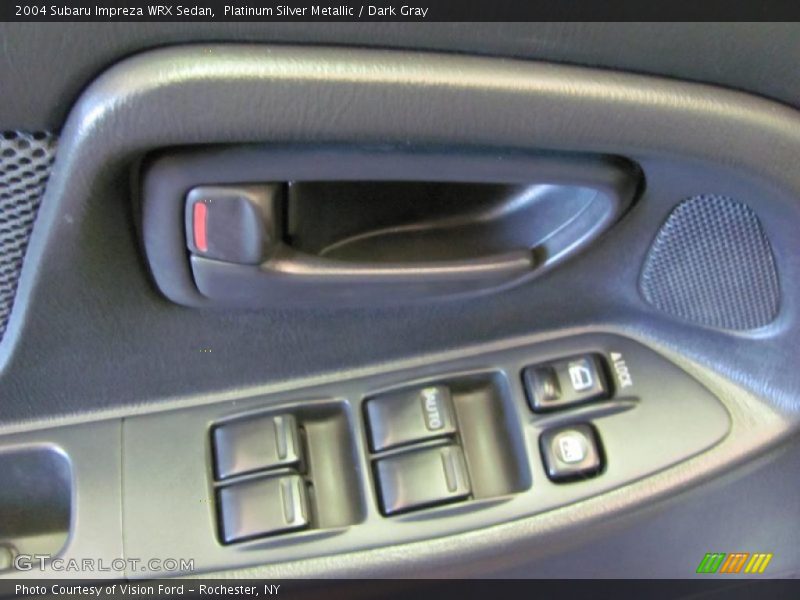 Platinum Silver Metallic / Dark Gray 2004 Subaru Impreza WRX Sedan