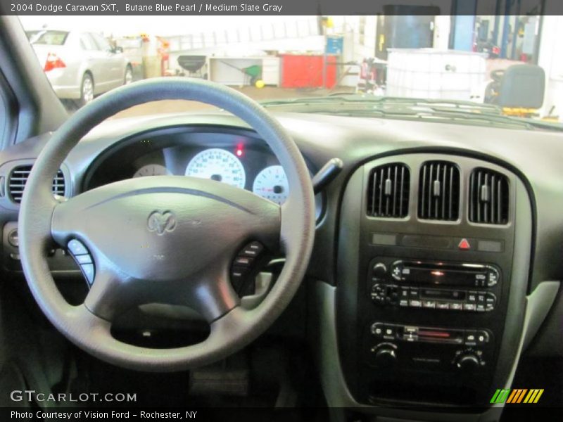 Butane Blue Pearl / Medium Slate Gray 2004 Dodge Caravan SXT