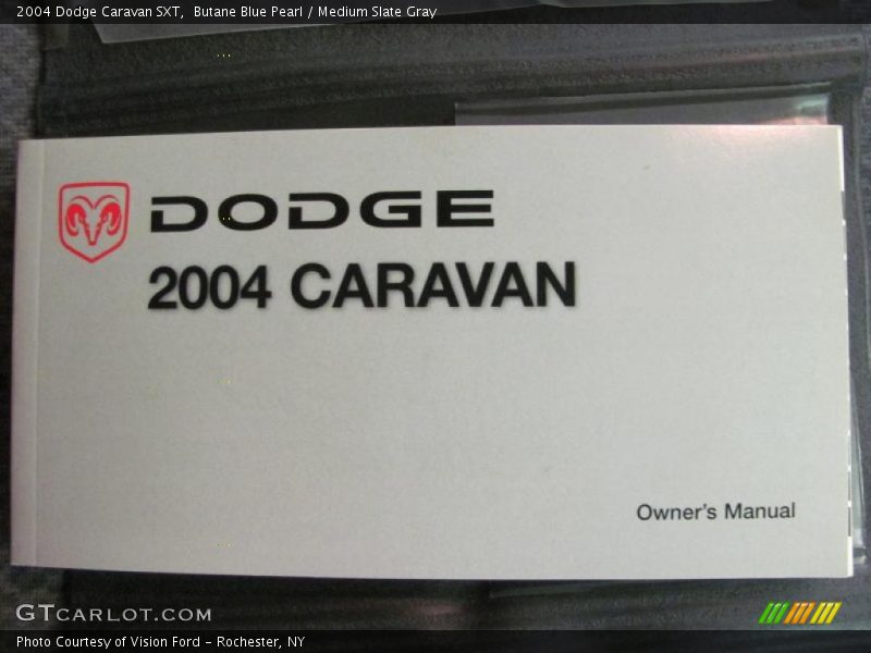 Butane Blue Pearl / Medium Slate Gray 2004 Dodge Caravan SXT