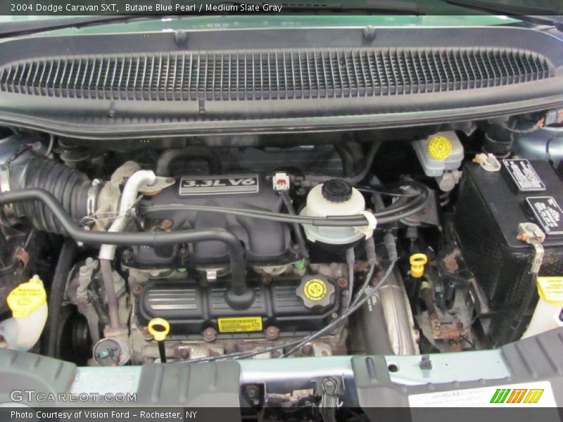 Butane Blue Pearl / Medium Slate Gray 2004 Dodge Caravan SXT