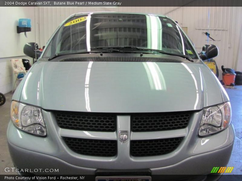 Butane Blue Pearl / Medium Slate Gray 2004 Dodge Caravan SXT