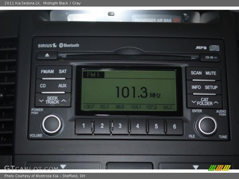 Midnight Black / Gray 2011 Kia Sedona LX