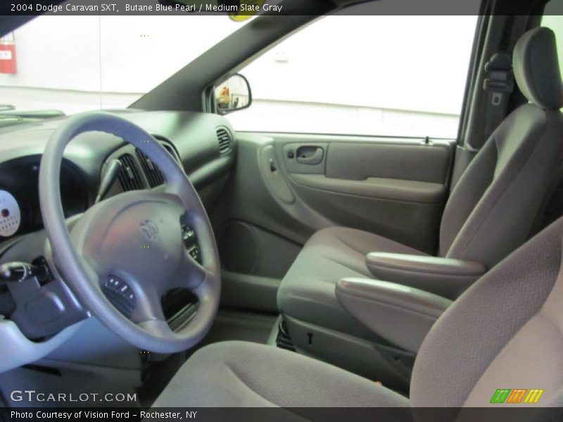 Butane Blue Pearl / Medium Slate Gray 2004 Dodge Caravan SXT