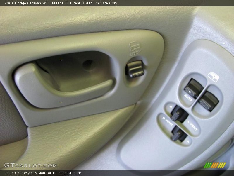 Butane Blue Pearl / Medium Slate Gray 2004 Dodge Caravan SXT