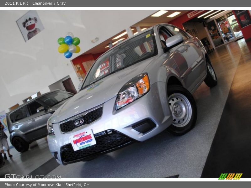 Clear Silver / Gray 2011 Kia Rio