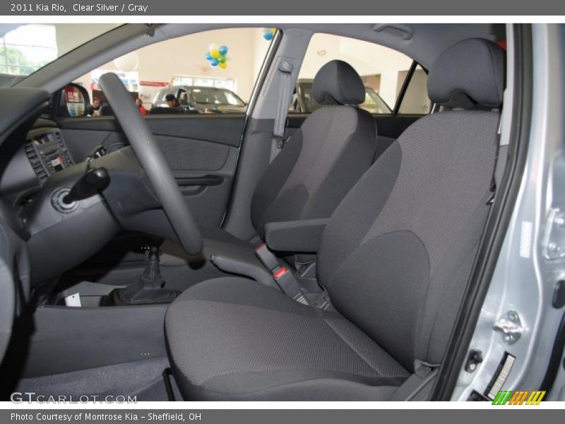 Clear Silver / Gray 2011 Kia Rio