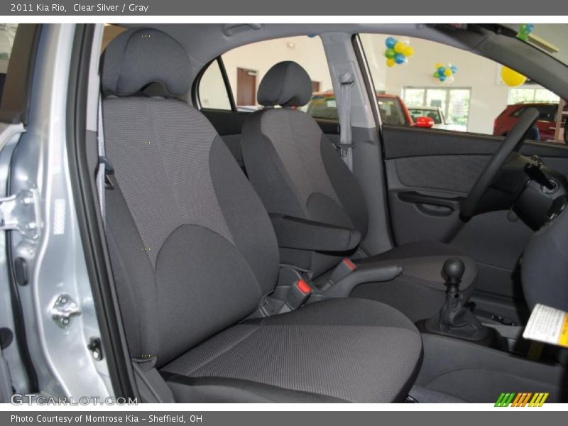 Clear Silver / Gray 2011 Kia Rio