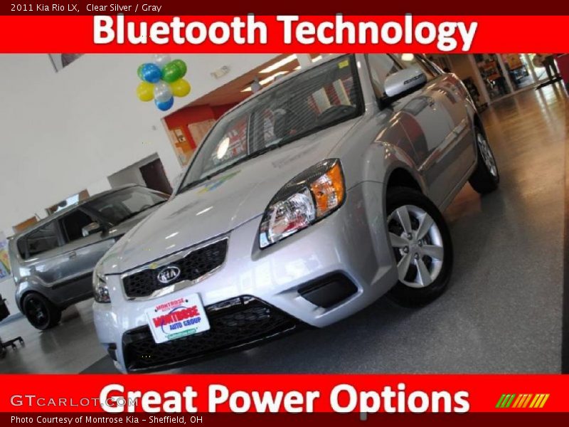 Clear Silver / Gray 2011 Kia Rio LX