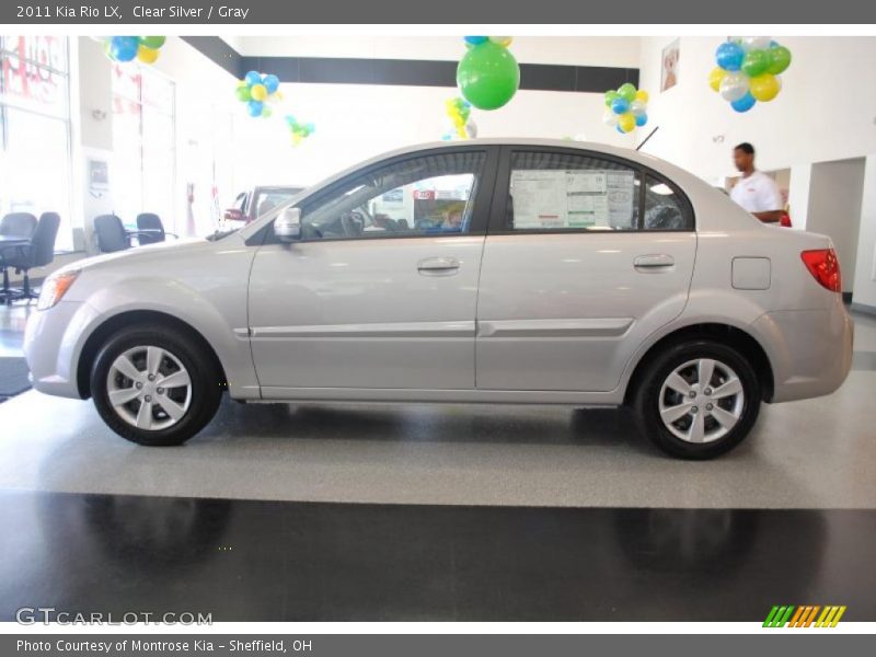 Clear Silver / Gray 2011 Kia Rio LX