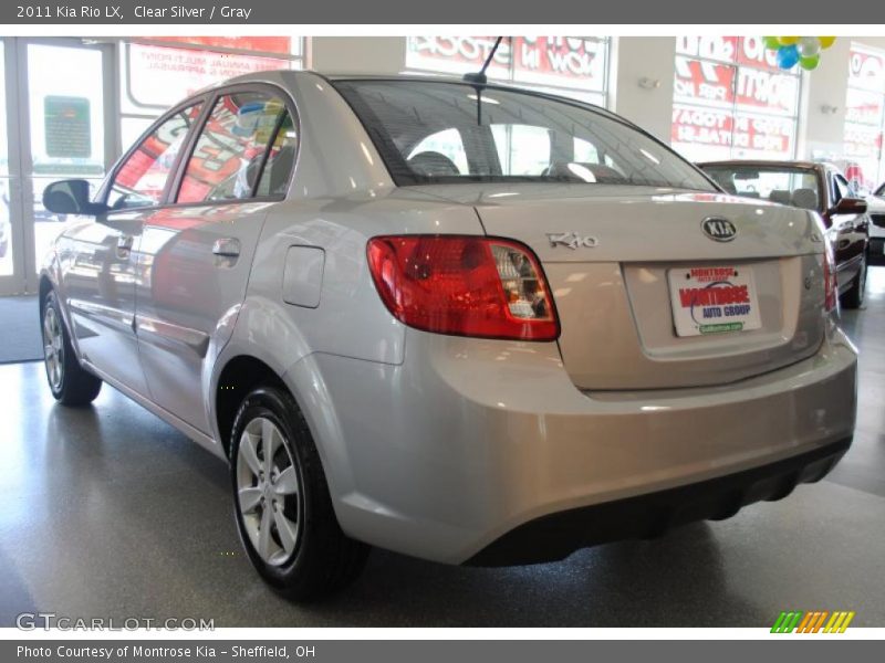 Clear Silver / Gray 2011 Kia Rio LX