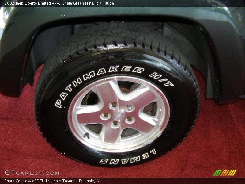 Shale Green Metallic / Taupe 2002 Jeep Liberty Limited 4x4