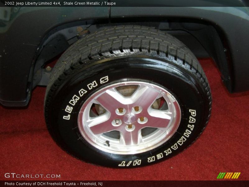 Shale Green Metallic / Taupe 2002 Jeep Liberty Limited 4x4