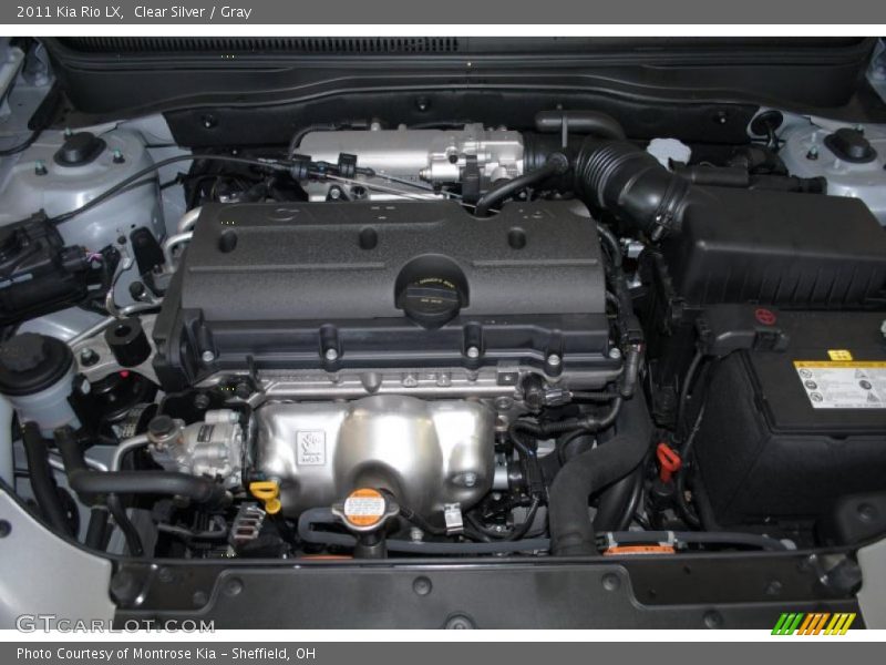 Clear Silver / Gray 2011 Kia Rio LX