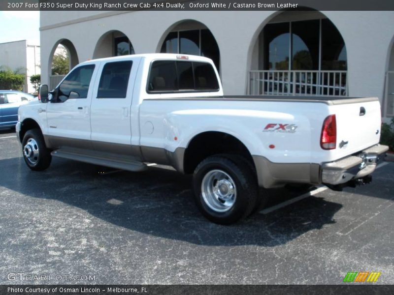 Oxford White / Castano Brown Leather 2007 Ford F350 Super Duty King Ranch Crew Cab 4x4 Dually