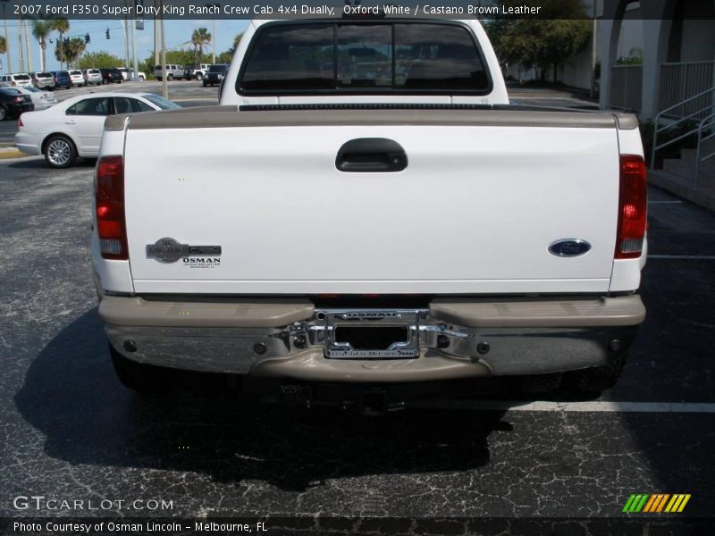 Oxford White / Castano Brown Leather 2007 Ford F350 Super Duty King Ranch Crew Cab 4x4 Dually