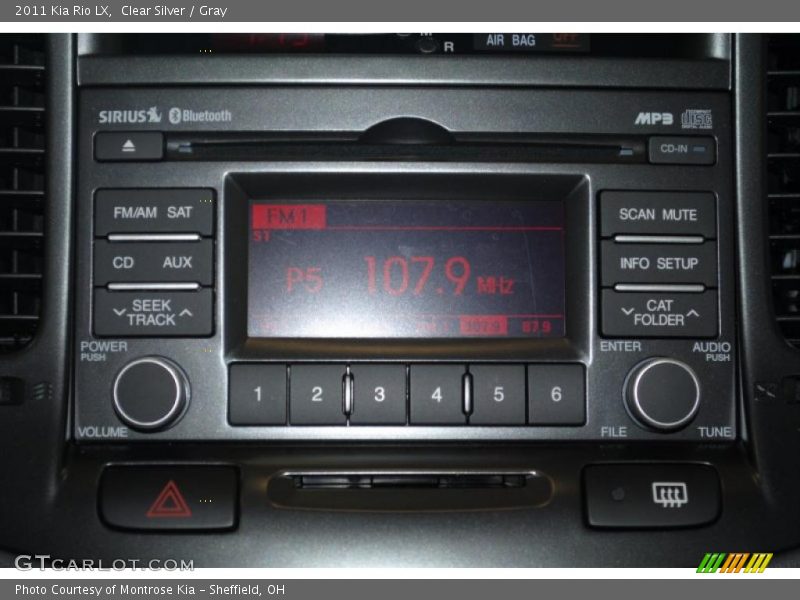 Clear Silver / Gray 2011 Kia Rio LX