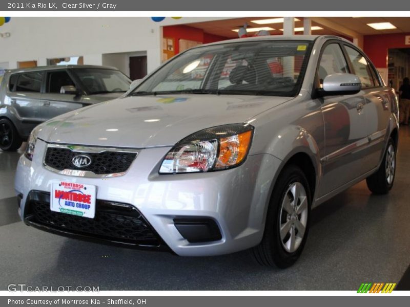 Clear Silver / Gray 2011 Kia Rio LX