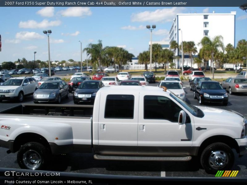 Oxford White / Castano Brown Leather 2007 Ford F350 Super Duty King Ranch Crew Cab 4x4 Dually