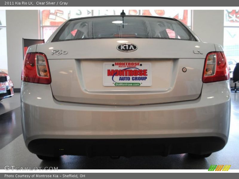 Clear Silver / Gray 2011 Kia Rio LX