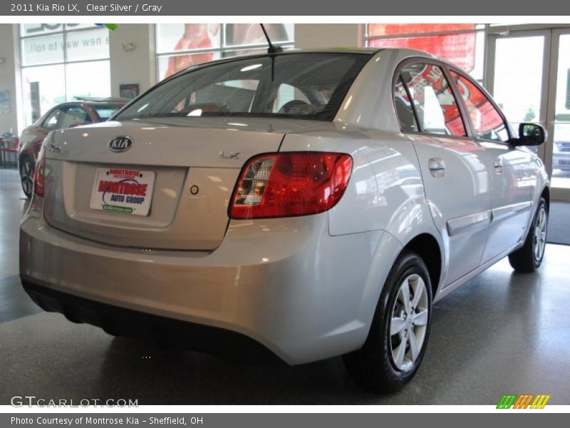 Clear Silver / Gray 2011 Kia Rio LX