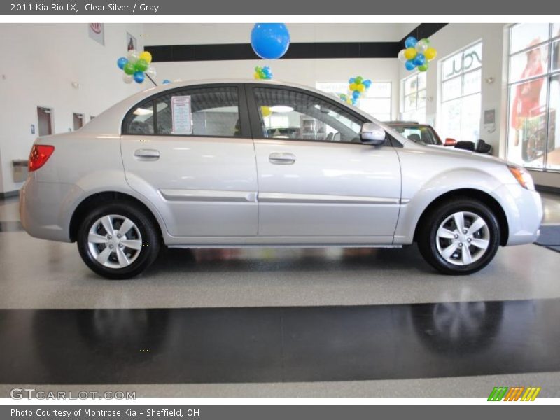 Clear Silver / Gray 2011 Kia Rio LX