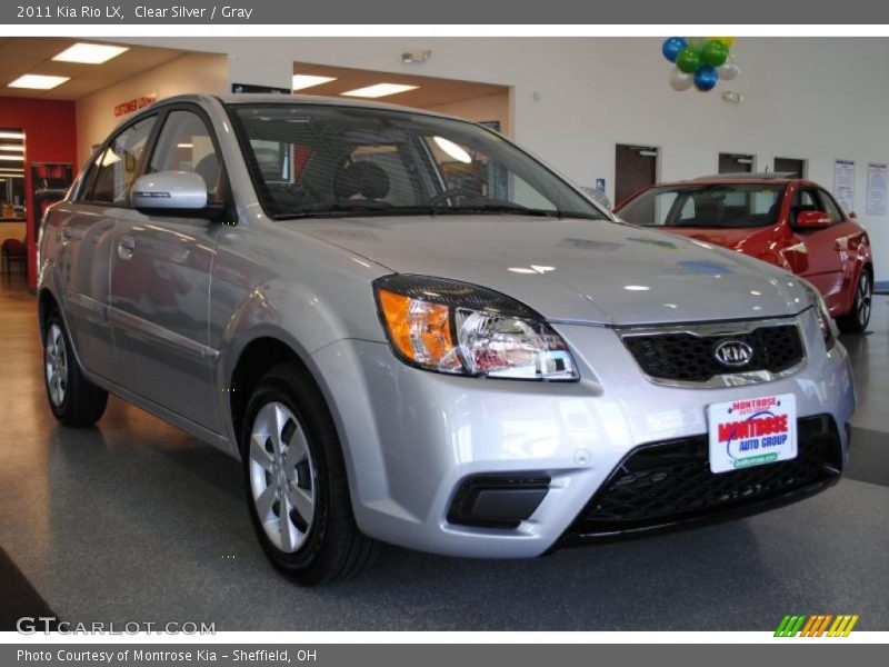 Clear Silver / Gray 2011 Kia Rio LX